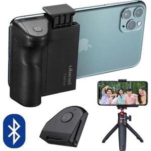 Ulanzi CapGrip smartphone camera grip met Bluetooth afstandsbediening - Universeel tot 8cm breed - 1/4 inch schroefaansluiting