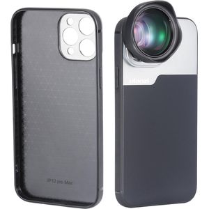 Ulanzi Hoesje voor 17 mm smartphone-lens compatibel met iPhone 12 Pro Max – voor Ulanzi, Black Eye, Apexel, Kase, Sandmarc lenzen, zwart/grijs