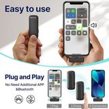 Ulanzi J12 - Draadloze Smartphone Microfoon - Zwart - Voor iPhone met Lightning Aansluiting