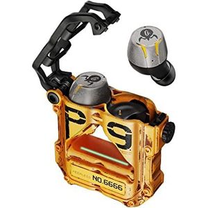 Gravastar Sirius Pro Draadloze Oordopjes Zinklegering Opladen Case Hoofdtelefoon voor IPhone/Android 3 Geluidsmodi TWS In-Ear Oortelefoon Wordt geleverd met Knowles Evenwichtige Armatures en 7,2 mm Dynamische Drivers (geel)