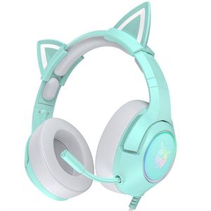 Onikuma - K9 Gaming Headset - Groen - Bedraad - RGB Verlichting