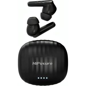 HiFuture sonicbliss : earbuds Bluetooth 5.3 Noise Canceling in ear Headphones, Sports koptelefoon IPX5 waterdicht, 4 microfoons met zacht basgeluid, tot 30 uur afspeeltijd, op grafiet geïnspireerd geluid compatibel met Android, iOS