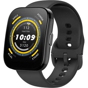 Amazfit Bip 5 schwarz | Smartwatch | GPS-Modul | Musikwiedergabe | Spritzwassergeschützt | Umgebungslichtsensor | Lagesensor | Kompass | HD AMOLED
