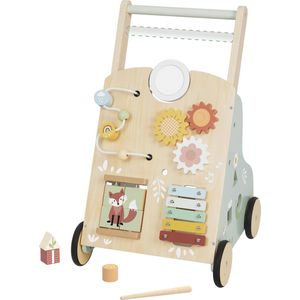 Tooky Toy Baby Loopwagen van Hout Pastel – FSC Mix – Montessori Speelgoed - Educatieve Looptrainer