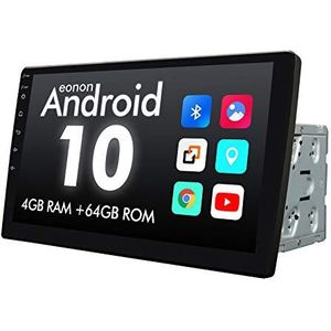Eonon GA2185 10,1 inch IPS touchscreen Android 10 4GB RAM 64GB ROM Universal Double Din Autoradio Ingebouwde CarPlay GPS Navi DSP Bluetooth EasyConnection stuurwiel WiFi 4x48W Amp