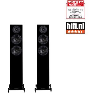 Wharfedale - Diamond 12.3 - Zuil/Vloerstaand Speaker - Walnoot