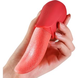 Exclusive angel - Mia - Hot Vagina Tong Vibrator - Likkende Tong - Bef Vibrator - Clitoris Stimulator - Sex Toys voor vrouwen - 10 standen - Silicone
