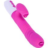 Vibrator - Silicone Vibrator USB 7 standen and Thrusting standen / Heating, Paars