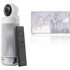 KanDao Meeting S Conference Camera - 180 graden videovergadering webcam met luidspreker en microfoon voor vergaderzaal - AI Tracking, Noise Block, Auto Framing.