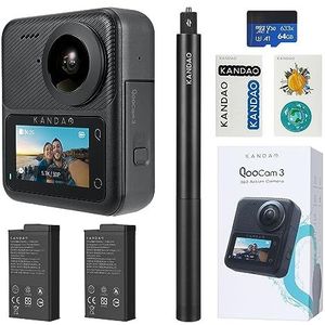 Kandao - QooCam 3 - 360 Graden Videocamera - Zwart - Compact