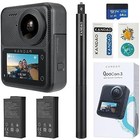 Kandao - QooCam 3 - 360 Graden Videocamera - Zwart - Compact