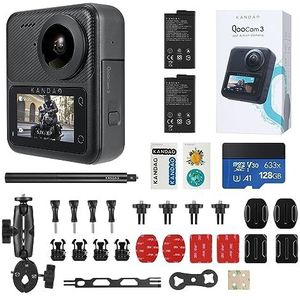 KanDao QooCam 3 Action Kamera, Motorrad Combo