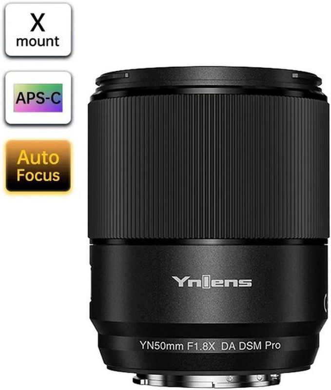 Yongnuo - YN50mm F/1.8X DA DSM Pro - Objectief - Zwart - Fujifilm X-Mount