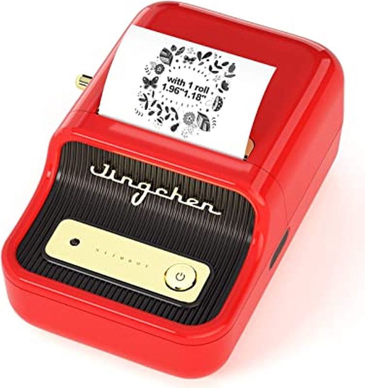 Niimbot B21 Labelprinter - Rood - Draadloos - 25-50mm Printbreedte - 203dpi - 1200mAh