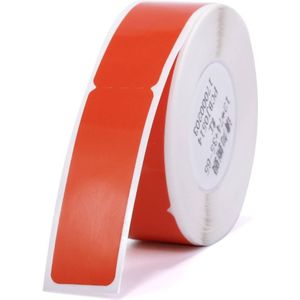 NIIMBOT labeltape D11/D110/D101/H1S, waterdicht, scheurvast, thermisch papier, 12,5 x 74 mm, 65 per rol (rood)