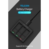 Telesin - T-GP-BCG-902 Batterij-oplader - Voor GoPro 9, 10, 11, 12 - Laad 3 Batterijen Snel Op