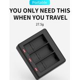 Telesin - T-GP-BCG-902 Batterij-oplader - Voor GoPro 9, 10, 11, 12 - Laad 3 Batterijen Snel Op