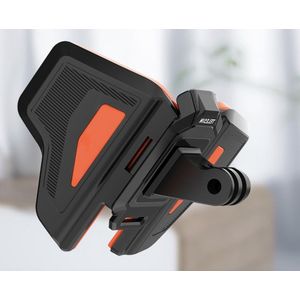 Telesin - GP-HBM-MT2 - Actioncam-accessoire - Zwart - Oranje - Duurzaam Ontwerp