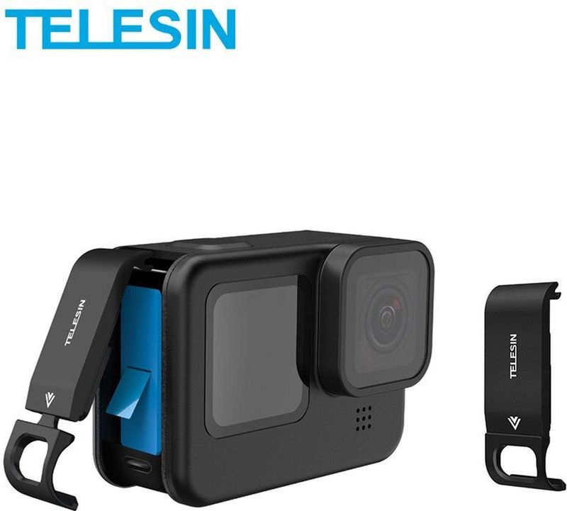 Telesin - GP-CLC-902 - Batterijklep - Zwart - Metaal