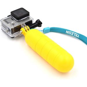 Telesin Drijvende handgrip bobber voor GoPro - Compact - Lichtgewicht - Geel