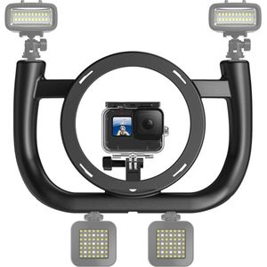 TELESIN Waterdichte draagbare Verwijderbare Stabilisator voor GoPro / DJI Osmo Action / Action Cameras - Zwart