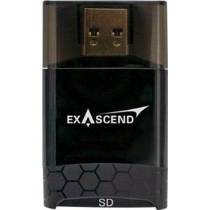 Exascend - SD en MicroSD Card Reader - Zwart - Kunststof
