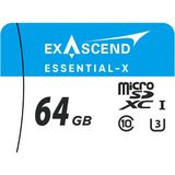 Exascend - Essential-X - Micro SD Geheugenkaart - 64GB - UHS-I 40MB/s