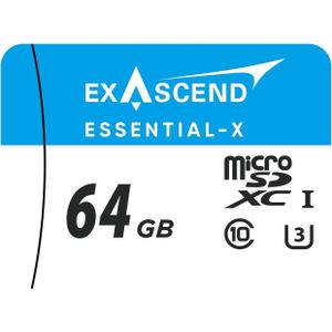 Exascend - Essential-X - Micro SD Geheugenkaart - 64GB - UHS-I 40MB/s