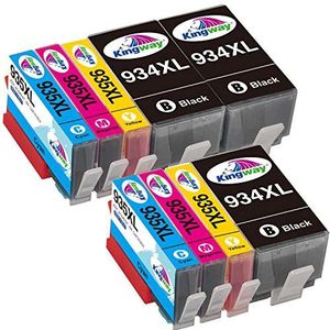 Kingway 934 XL 935 XL inktpatronen voor HP 934 935 voor HP Officejet: HP 6230 HP 6820 HP 6835 HP 6836 HP 6220 HP 6812 HP 6815 HP 6822 HP 6825 (3 × zwart, 2 × Cyaan, 2 × magenta, 2× geel)
