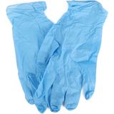Intco Wegwerp Handschoenen - Nitril - Medium - M - 100 stuks - Blauw - Poedervrij - Wegwerphandschoenen
