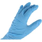 Intco Wegwerp Handschoenen - Nitril - Medium - M - 100 stuks - Blauw - Poedervrij - Wegwerphandschoenen