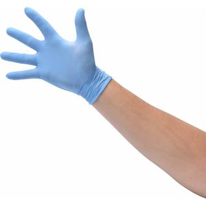 Soft Nitrile blauwe handschoenen voor persoonlijke bescherming Latex Vrij – Maat XL (extra large) – 100 stuks