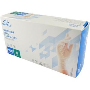 Nitril Pro - doos/100 stuks - maat S - transparant handschoenen vinyl