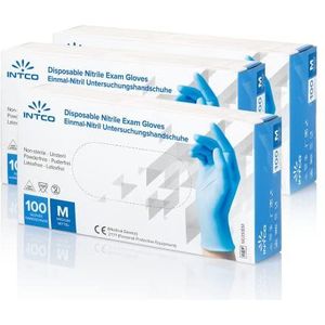 Wegwerp handschoenen - Nitril handschoenen - Poedervrij - blauw - maat S - 100 stuks
