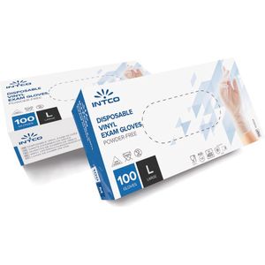 Intco - wegwerphandschoenen - vinyl - poedervrij - doos 100 stuks