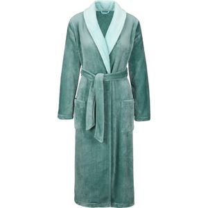 Dames Zip Up Fleece Badjas Pluche Zachte Warme Huisjas (XL, Z4