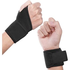 URAQT Polsspalk-brace, 2-pack verstelbare polsbrace voor ondersteuning van de linker- en rechterhand, ademende polsband voor sportbescherming/peesontsteking Pijnverlichting/carpale tunnel/artritis