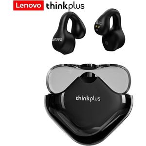Lenovo - XT61 - Bluetooth 5.3 - Draadloze oordopjes - Ergonomisch - Noise-cancelling - Waterbestendig - Sport - Gamen - Reizen - Zwart