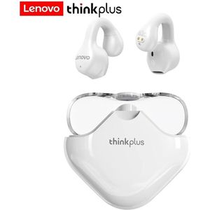Lenovo - XT61 - Bluetooth 5.3 - Draadloze oordopjes - Ergonomisch - Noise-cancelling - Waterbestendig - Sport - Gamen - Reizen - Wit