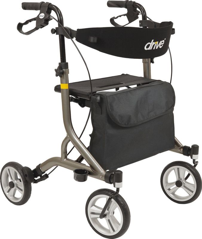 Drive Devilbiss Healthcare - Nitro SL - Rollator - Grijs - Ultra Lichtgewicht - Opvouwbaar