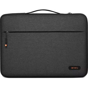 WIWU - Laptoptas 14 Inch - Spatwaterdichte Laptophoes - Pilot Laptop Sleeve met één extra vak - Zwart