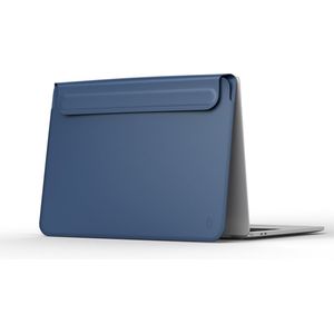 WIWU - Laptophoes 13 Inch geschikt voor Macbook/laptop - Laptop Sleeve gemaakt van PU leer - Skin Pro III - Blauw