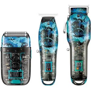 VGR - Tondeuse en Shaver Set - Draadloos - 3-in-1 Combo Set voor Thuis en op de Zaak