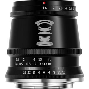TT Artisan - APS-C 17mm F1.4 - Groothoeklens - Zwart - Handmatige Scherpstelling