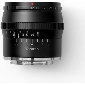 TTArtisan - APS-C 50mm f1.2 MFT - Lens - Zwart - Geschikt voor Panasonic Olympus