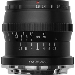 TTArtisan - APS-C 50mm F/1.2 - Lens - Zwart - Nikon Z Mount