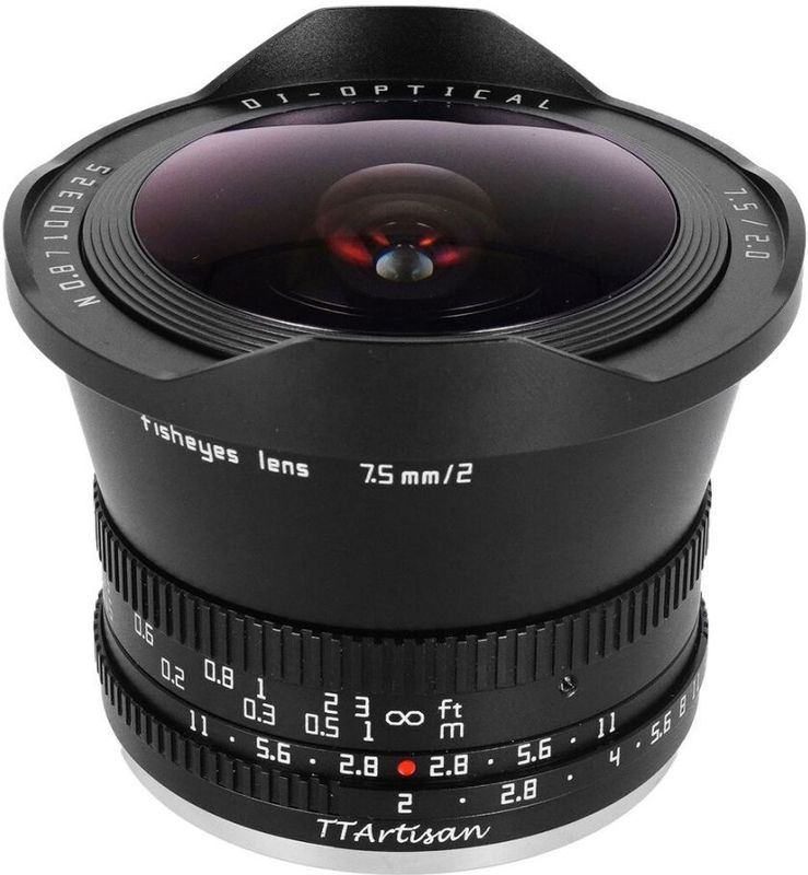 TT Artisan Cameralens 7.5mm F2.0 APS-C voor Fuji FX - Fisheye