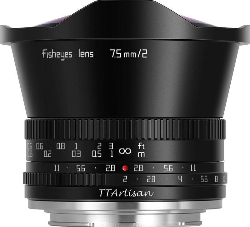 TT Artisan - Cameralens - 7.5 mm F2.0 APS-C - M43-vatting