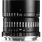 TTArtisan - APS-C 50mm F/0.95 - Lens - Zwart en Zilver - Fuji X Mount