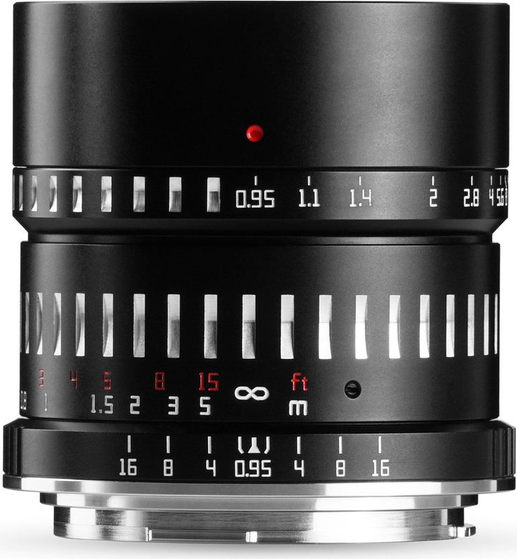TTArtisan - APS-C 50mm F/0.95 - Lens - Zwart en Zilver - Fuji X Mount